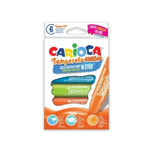 Creion-tempera Carioca Temperello Neon 6/set