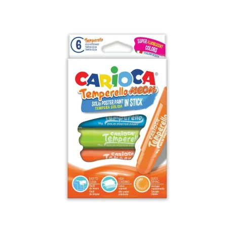 Creion-tempera Carioca Temperello Neon 6/set