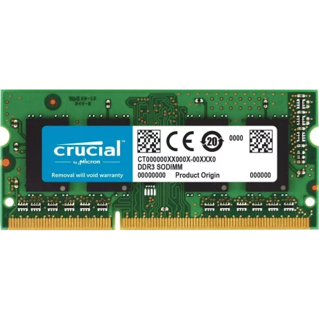 SODIMM CRUCIAL, 4 GB DDR3, 1600 MHz, PC3-12800, &quot;CT51264BF160BJ&quot;
