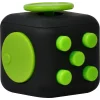 CUB ANTISTRES SPACER, FIDGET, black cu butoane green, &quot;SP-CUBE-FGET&quot;