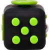 CUB ANTISTRES SPACER, FIDGET, black cu butoane green, &quot;SP-CUBE-FGET&quot;