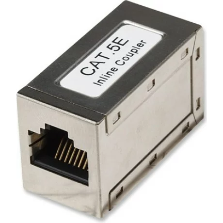 CUPLA RJ-45 INTELLINET pt. cablu FTP, Cat5e, RJ-45 (M) x 2, ecranat, metal, 1 buc, &quot;504768&quot;