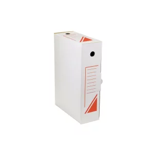 Cutie carton pentru arhivare 100mm Rosu