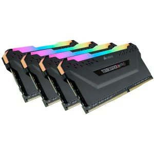 Memorii CORSAIR DDR4 64 GB, frecventa 3000 MHz, 16 GB x 4 module,  radiator, iluminare RGB, &quot;CMW64GX4M4C3000C15&quot;