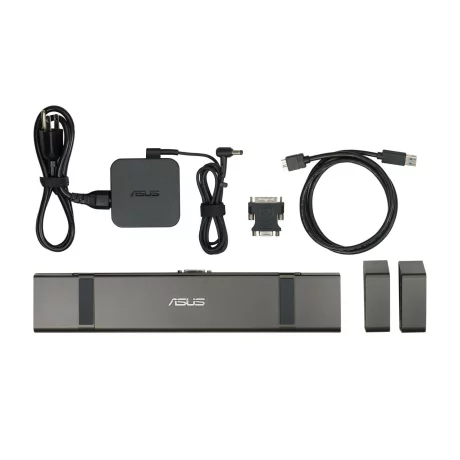 DOCKING Station ASUS, conectare PC prin andocare la NB, USB 3.0 x 4 | USB Type C x 1, porturi video DVI-I x 1 | HDMI x 1, RJ-45, NB 65 W, negru, &quot;90XB04AN-BDS000&quot;