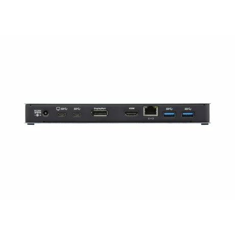 DOCKING Station ATEN universal, conectare PC USB Type C, USB 3.1 x 3, porturi video Display Port x 1 | HDMI x 1, RJ-45, NB 60 W, gri, &quot;UH3230-AT-G&quot;