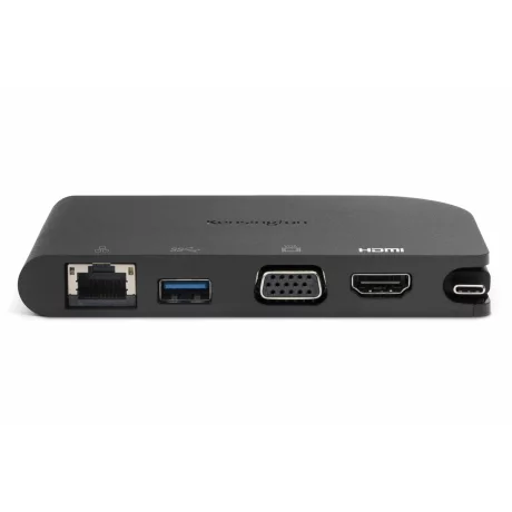 DOCKING Station KENSINGTON universal, conectare PC USB Type C, USB 3.0 x 1, porturi video VGA x 1 | HDMI x 1, RJ-45, negru, &quot;K33969WW&quot;