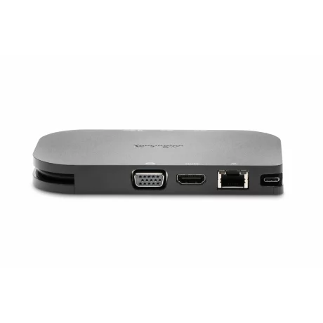 DOCKING Station KENSINGTON universal, conectare PC USB Type C | Thunderbolt 3, USB 3.0 x 2 | USB Type C x 1, porturi video VGA x 1 | HDMI x 1, RJ-45, NB 60 W, negru, &quot;K33968EU_BF&quot;