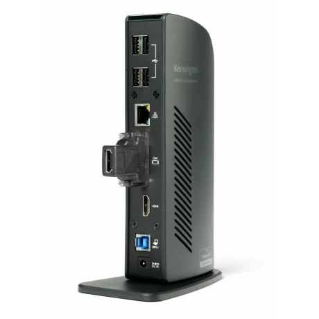 DOCKING Station KENSINGTON universal, conectare PC USB 3.0, USB 2.0 x 4 | USB 3.0 x 2, porturi video VGA x 1 | DVI-I x 1 | HDMI x 1, RJ-45, negru, &quot;K33972EU&quot;