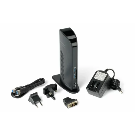 DOCKING Station KENSINGTON universal, conectare PC USB 3.0, USB 2.0 x 4 | USB 3.0 x 2, porturi video VGA x 1 | DVI-I x 1 | HDMI x 1, RJ-45, negru, &quot;K33972EU&quot;