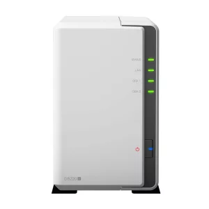 NAS SYNOLOGY, tower, HDD x 2, capacitate maxima 32 TB, memorie RAM 512 MB, RJ-45 (Gigabit), porturi USB 3.0 x 2, &quot;DS220j&quot;