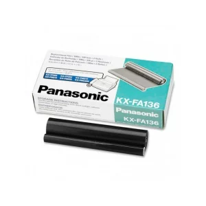 Dual-Pack Film TTR Original Panasonic Black, FA136A, pentru KX-FP105, 2X100m, incl.TV 0 RON, &quot;KX-FA136A-E&quot;