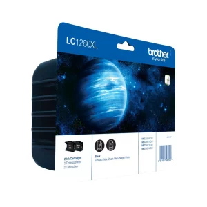 Dual-Pack  Original Brother Black, LC1280XLBKBP2, pentru DCP-J525|J725|J925|MFC-J430|J5910|J625|J6510|J6910, 2x2.4K, incl.TV 0.11 RON, &quot;LC1280XLBKBP2&quot;