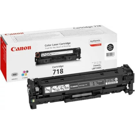 Dual-Pack  Original Canon Black, CRG-718B, pentru I-Sensys LBP-7200|7210|7660|7680|MF-8330|8340|8350|8360|8380|8540|8550|8580|724|728|729, 2x3.4K, incl.TV 0.8 RON, &quot;CR2662B005AA&quot;