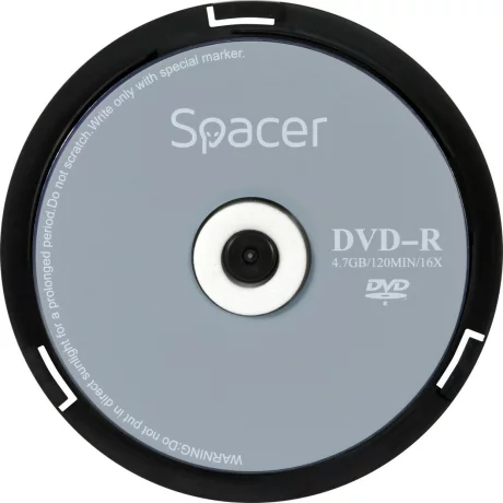DVD-R SPACER  4.7GB, 120min, viteza 16x,  10 buc, spindle, &quot;DVDR10&quot; 45501039 / 18842 001 001 / 166557