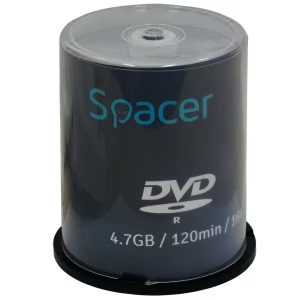 DVD-R SPACER  4.7GB, 120min, viteza 16x, 100 buc, spindle, &quot;DVDR100&quot;