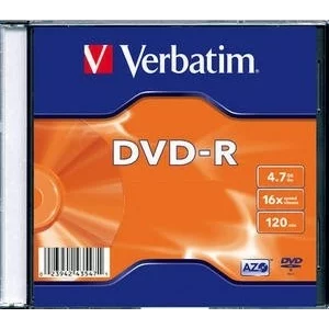DVD-R VERBATIM  4.7GB, 120min, viteza 16x,   1 buc, Single Layer, carcasa, &quot;Matt Silver&quot; &quot;43547&quot;