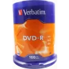DVD-R VERBATIM  4.7GB, 120min, viteza 16x, 100 buc, Single Layer, spindle, &quot;Matt Silver&quot; &quot;43549&quot;