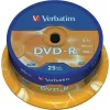 DVD-R VERBATIM  4.7GB, 120min, viteza 16x,  25 buc, Single Layer, spindle, &quot;Matt Silver&quot; &quot;43522&quot;