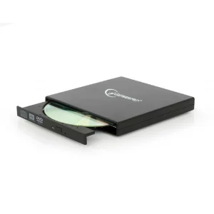 DVD-RW extern, GEMBIRD, interfata USB 2.0, negru, DVD-USB-02