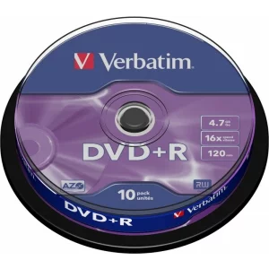DVD+R VERBATIM  4.7GB, 120min, viteza 16x,  10 buc, Single Layer, spindle, &quot;Matt Silver&quot; &quot;43498&quot; 951763