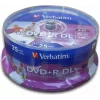 DVD+R VERBATIM  8.5GB, 240min, viteza 8x, 25 buc, Double Layer, spindle, printabil, Wide Inkjet Printable 43667