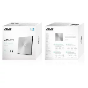 DVD-RW extern, ASUS, interfata USB 2.0, argintiu, &quot;SDRW-08U9M-U/SIL/G&quot;