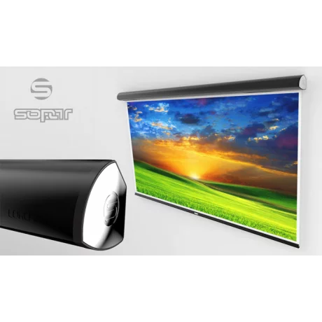 ECRAN proiectie SOPAR, electric, format 1 : 1, fixare perete | tavan, 160 x 160 cm, telecomanda, &quot;SP5160LO&quot;
