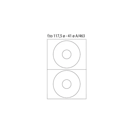 Etichete 2CD/A4 diam117 100/cutie