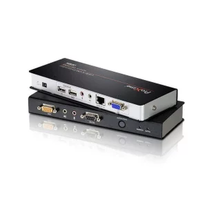 EXTENDER KVM ATEN acces PC de la distanta, conector tip VGA (M) | USB (M) x 2 | Serial RS232 (9-pin) (M) | 3.5 mm Jack (M) x 4 | RJ-45 | SPHD-17 (M), &quot;CE770-AT-G&quot;