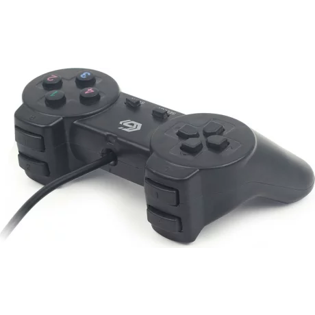 GAMEPAD cu fir GEMBIRD, PC, USB, negru, JPD-UB-01