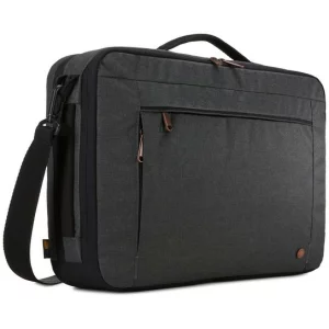 GEANTA RUCSAC CASE LOGIC, pt. notebook de max. 15.6 inch, 2 compartimente, buzunar frontal x 2, waterproof, poliester, negru, ERACV-116 OBSIDIAN