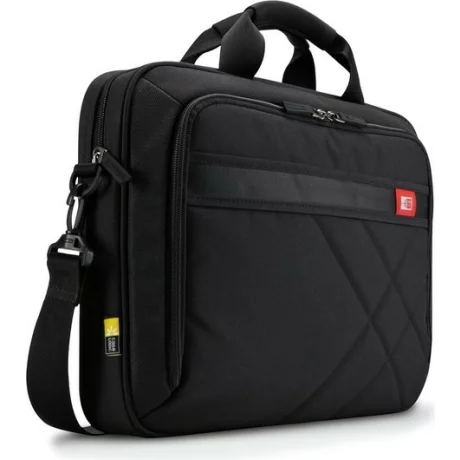 GEANTA CASE LOGIC, pt. notebook de max. 15.6 inch, 1 compartiment, buzunar frontal | buzunar dorsal, waterproof, poliester, negru, &quot;DLC-115 BLACK&quot;