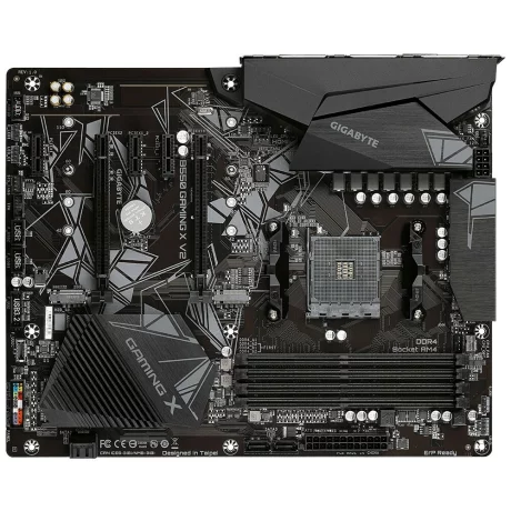GIGABYTE Main Board Desktop AMD B550, AM4, 4 x DDR4, DVI-D/HDMI, 2xPCIE x16 , 3xPCIE x1, ALC887 , 2x M.2 , 4 x SATA, ATX
