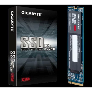 SSD GIGABYTE, 128 GB, M.2, PCIe Gen3.0 x4, 3D Nand, R/W: 1550/550 MB/s, &quot;GP-GSM2NE3128GNTD&quot;