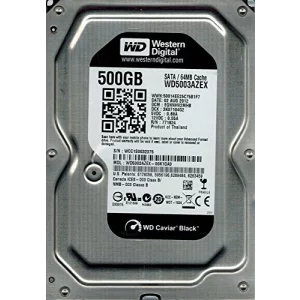 HDD WD 500 GB, Black, 7.200 rpm, buffer 64 MB, pt. desktop PC, &quot;WD5003AZEX&quot;