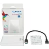 HDD extern ADATA 2 TB, HV620, 2.5 inch, USB 3.0, alb, &quot;AHV620-2TU3-CWH&quot; (include TV 0.75 lei)