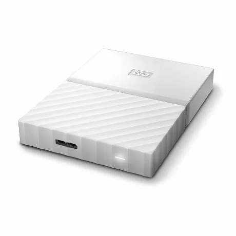 HDD extern WD 2 TB, My Passport, 2.5 inch, USB 3.0, alb, &quot;WDBS4B0020BWT-WESN&quot;