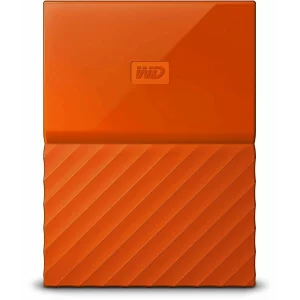 HDD extern WD 2 TB, My Passport, 2.5 inch, USB 3.0, portocaliu, &quot;WDBS4B0020BOR-WESN&quot;