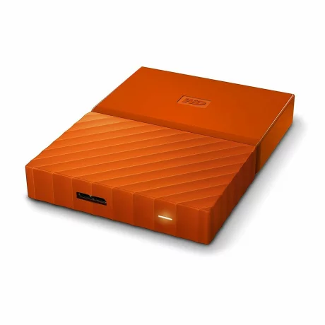 HDD extern WD 2 TB, My Passport, 2.5 inch, USB 3.0, portocaliu, &quot;WDBS4B0020BOR-WESN&quot;