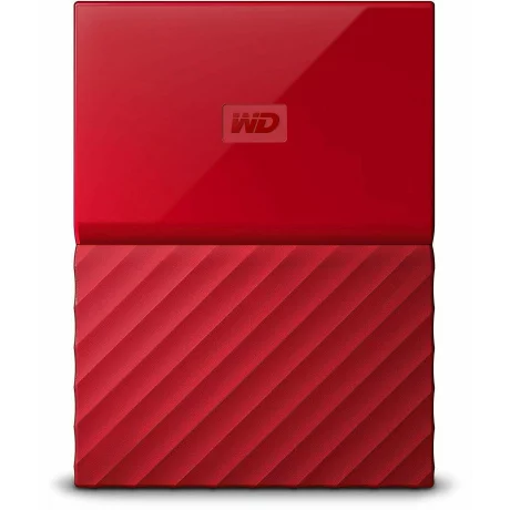 HDD extern WD 4 TB, My Passport, 2.5 inch, USB 3.0, rosu, &quot;WDBYFT0040BRD-WESN&quot;