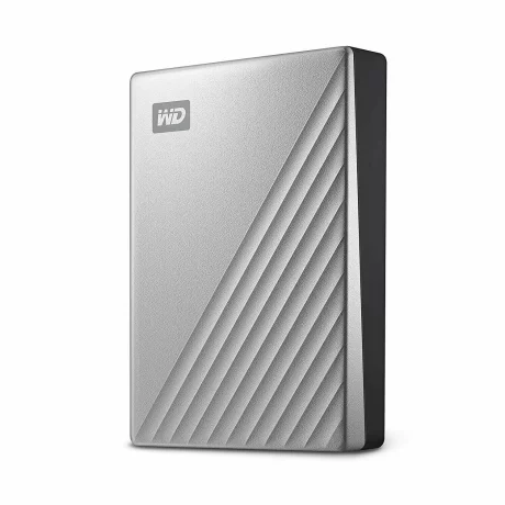 HDD extern WD 4 TB, My Passport Ultra, 2.5 inch, USB 3.0, argintiu, &quot;WDBFTM0040BSL-WESN&quot;