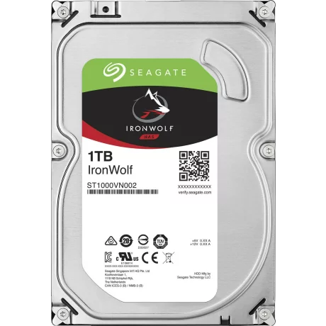 HDD SEAGATE 1 TB, IronWolf, 5.900 rpm, buffer 64 MB, pt. NAS, &quot;ST1000VN002&quot;