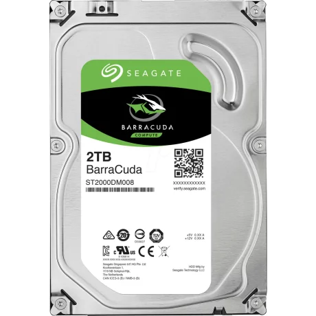 HDD SEAGATE 2 TB, Barracuda, 7.200 rpm, buffer 256 MB, pt. desktop PC, &quot;ST2000DM008&quot;