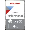 HDD TOSHIBA 4 TB, X300, 7.200 rpm, buffer 512 MB, pt. desktop PC, &quot;HDWE140EZSTA&quot;