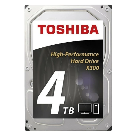 HDD TOSHIBA 4 TB, X300, 7.200 rpm, buffer 128 MB, pt. desktop PC, &quot;HDWE140UZSVA&quot;