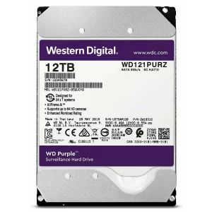 HDD WD 12 TB, Purple, 7.200 rpm, buffer 256 MB, pt. supraveghere, &quot;WD121PURZ&quot;