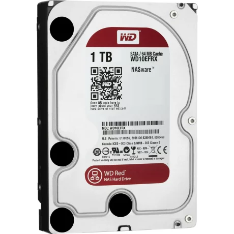 HDD WD 1 TB, Red, 5.400 rpm, buffer 64 MB, pt. NAS, &quot;WD10EFRX&quot;