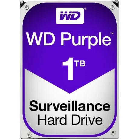 HDD WD 1 TB, Purple, 5.400 rpm, buffer 64 MB, pt. supraveghere, &quot;WD10PURZ&quot;