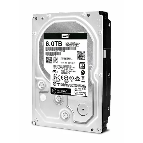 HDD WD 6 TB, Black, 7.200 rpm, buffer 256 MB, pt. desktop PC, &quot;WD6003FZBX&quot;